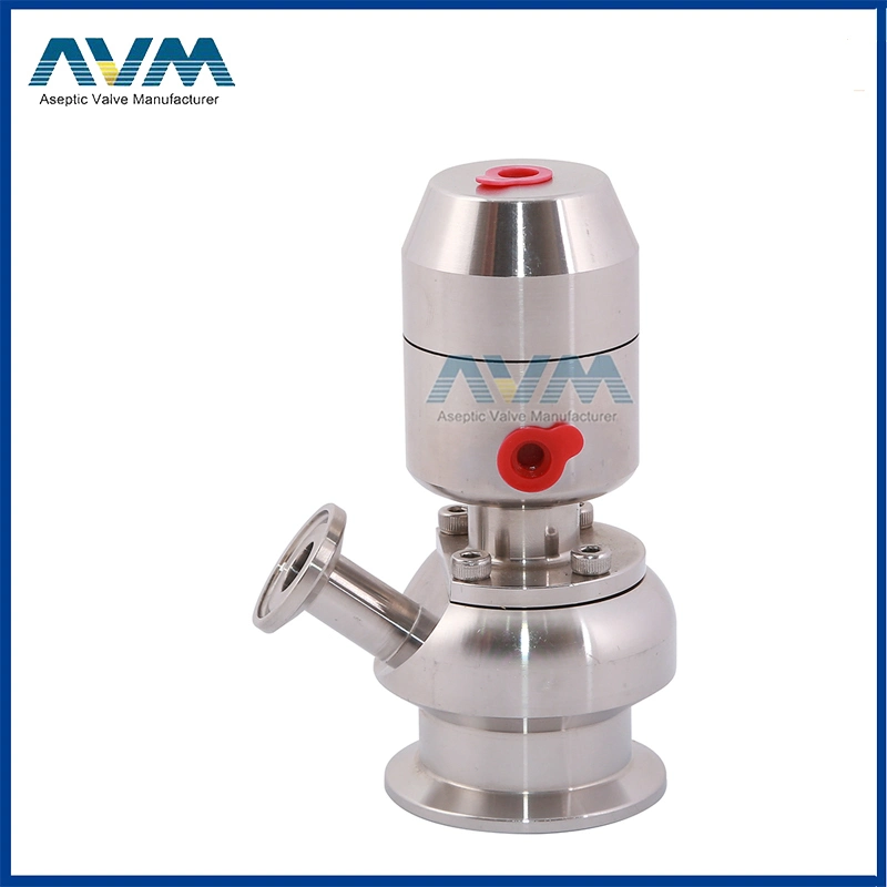 10bar Stainless Steel Manual Aseptic Flush Bottom Valve with Steam Inlet Pipe