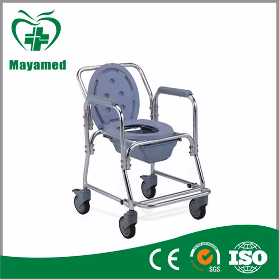 Fauteuil roulant de bidet de fauteuil roulant de commode d'équipement médical